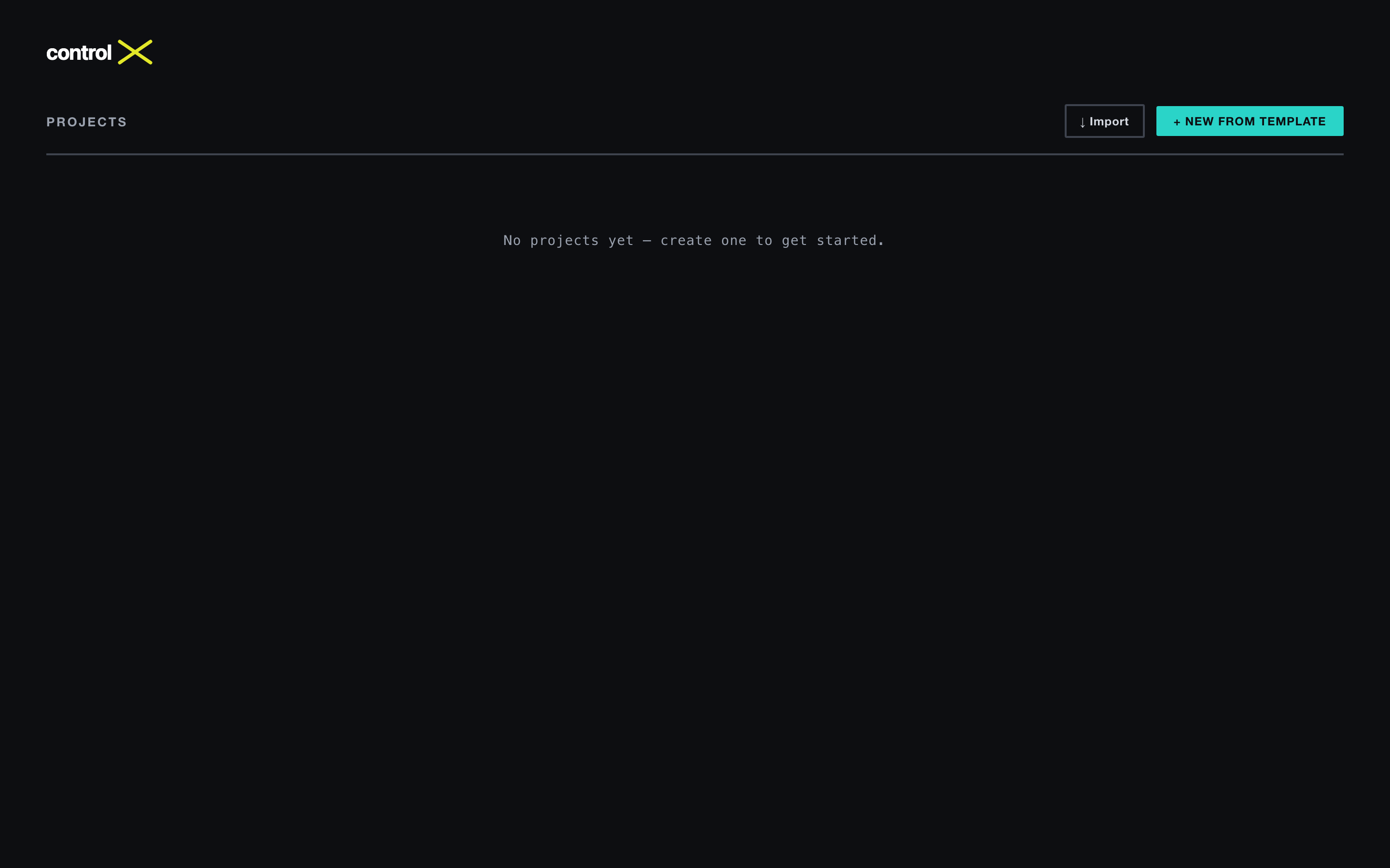 ControlX theme showcase